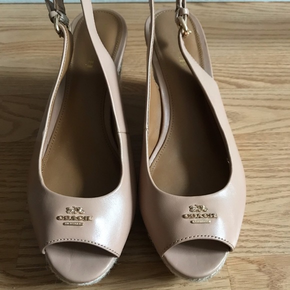 Coach peep toe wedge - Picture 2 of 6